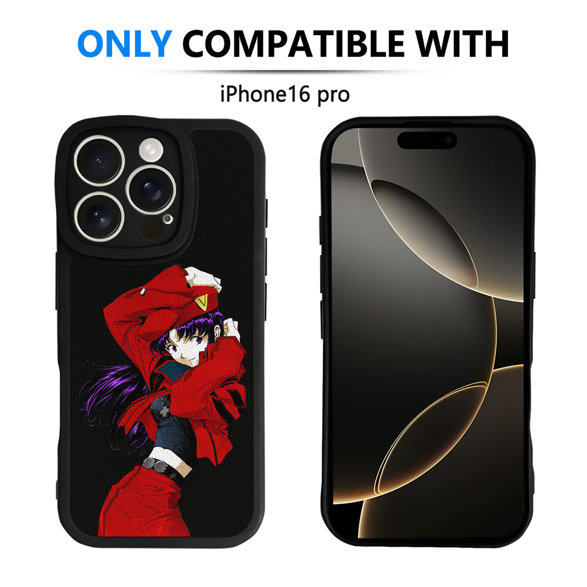 （画像用） EVA 新世紀エヴァンゲリオン 【iPhone 16シリーズ対応】シリコンスマホケース（レザー調） 材質：シリコン